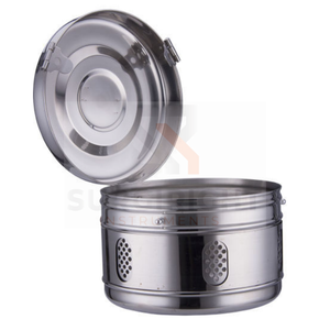 Los mejores fabricantes de instrumentos de artículos huecos quirúrgicos, tapa de caja de contenedor de tarro de acero 304, uso hospitalario de Clase I certificado por CE - Product Image 6