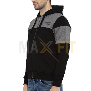 Maxfit เสื้อฮู้ดมีซิปสำหรับผู้ชายผ้าฝ้าย100% ระบายอากาศได้พร้อมซิปราคาที่ดีที่สุดสำหรับฤดูหนาว - Product Image 2
