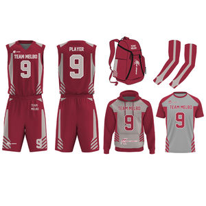 Ensemble d'uniformes de basket-ball personnalisés pour jeunes chemises et shorts de basket-ball Maillot de basket-ball de l'équipe de sublimation Ensemble d'uniformes/kits pour hommes - Product Image 2