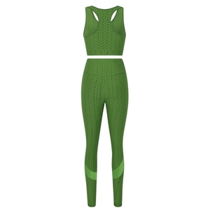 2025 nouveauté femmes professionnel réversible Yoga ensemble motif solide grande taille Options respirant imperméable-vente en gros - Product Image 4