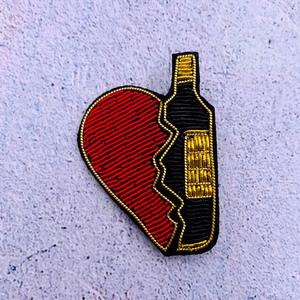 Broches en fil de bullion personnalisées de la meilleure qualité avec épingle de sûreté et tissu chenille brodé, vente en gros à bas prix, service OEM - Product Image 1