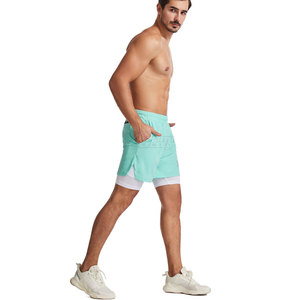 Shorts de sport décontractés respirants à taille élastique de haute qualité en polyester/nylon à bas prix pour la vente en ligne, fabriqués au Pakistan - Product Image 2