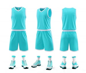 Uniformes de basket-ball personnalisés à séchage rapide, vente en gros en stock, maillots de basket-ball pour hommes - Product Image 4