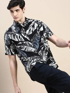 Chemise Homme Décontractée 100% Coton Coupe Régulière Respirante et Imprimée Teintée en Tricot avec Approvisionnement ODM - Product Image 3