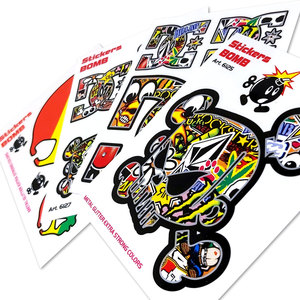 Pegatinas para Motocicleta Fire Face Bomb, 10 x 12 cm, Modelo 8016408061361 - Product Image 2