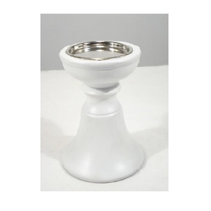 Portavelas de pilar de madera con acabado de lavado blanco rústico de la mejor calidad para mesa decorativa para el hogar, sala de estar, uso de fiesta - Product Image 6