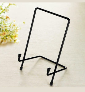 Support d'affichage en métal fer forgé couleur or, chevalet pour assiettes, support pour photos, présentoir pour cadres photo, livres de cuisine, écologique - Product Image 5