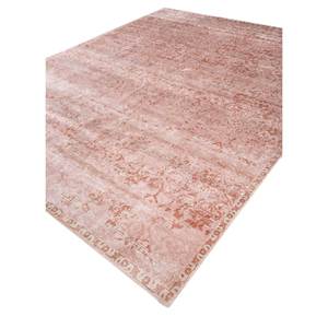 Tapis en soie de bambou noué à la main du Fardeau-oriental, 10 mm, motif floral, rectangulaire, pour salon et couloir, modèle Puzzle - EPB-634 - Product Image 2