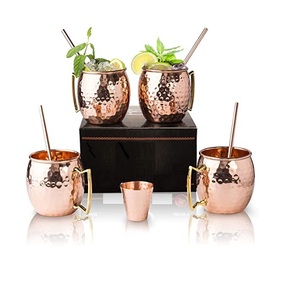 Stainless Steel Moscow Mule Mug <b>Copper</b> Mugs Custom Premium Hammered <b>Copper</b> <b>Cup</b> Wholesale for Bar Accessories - Product Image 1