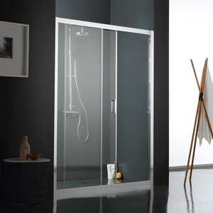 Porte de douche coulissante de 140 cm en verre lisse pour ensembles de salle de bain - Product Image 2