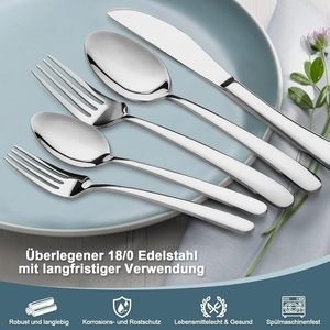 Luxury Stainless Steel Cutlery <b>Set</b> Perfect for Formal and Everyday Dining High Quality Stainless Steel <b>Flatware</b> <b>Set</b> - Product Image 2