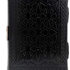 Diario negro de 3 lunares, libreta de escritura Vintage hecha a mano con tachuelas de piedras preciosas, sin forro - Product Image 4