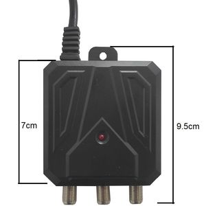 Alimentation électrique pour antenne TV numérique WEB 12V 300mA, en plastique noir, montage mural avec 2 sorties - Product Image 2