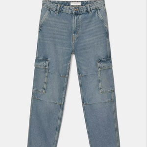 Pantalones vaqueros de invierno Unisex de alta calidad para hombre, pantalones vaqueros de tendencia de Hip Hop para hombre, pantalones vaqueros holgados para hombre de Pakistán - Product Image 1