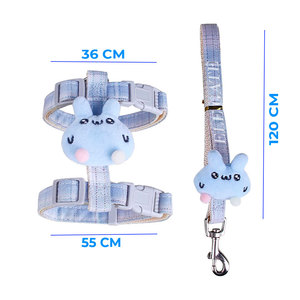 Imbracatura Regolabile Antifuga per Animali Domestici in Neoprene e Oxford Traspirante, Taglia XL, Sicura per Passeggiate con Cani e Gatti - Product Image 5