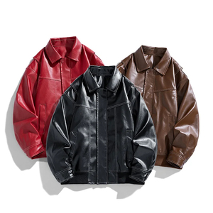 <b>Jacket</b> Stand Vintage Winter Clothes Custom Embroidered Logo Leather <b>Baseball</b> <b>Bomber</b> <b>Jacket</b> - Product Image 6