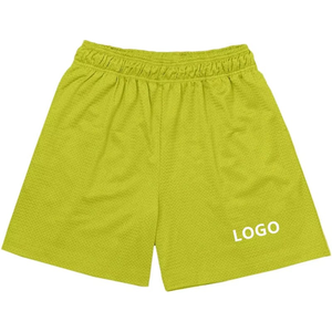 กางเกงขาสั้นผ้าตาข่ายแห้งเร็วน้ำหนักเบาเป็นมิตรต่อสิ่งแวดล้อมสำหรับออกกำลังกายในยิมดีไซน์แข็งแรงทนทานออกแบบโลโก้ได้ตามต้องการ - Product Image 6