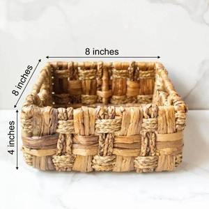 Woven <b>Basket</b> Water Hyacinth Handmade Storage <b>Basket</b> Wholesale eco-friendly Made in Vietnam - Product Image 3