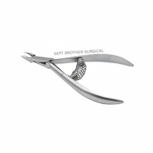 Coupe-cuticules professionnel en acier inoxydable avec poignée à ressort pour manucure et pédicure - Product Image 6