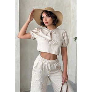 Blusa Bordada con Lazo Frontal al por Mayor - [object Object] - Product Image 1