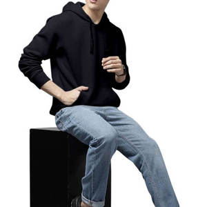 Sudadera con capucha personalizada de manga larga para hombre, traje moderno, mezcla básica de algodón, venta al por mayor, artículo superior, Sudadera con capucha para hombre - Product Image 6