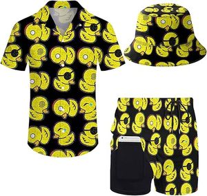 OEM ODM <b>Men's</b> Hawaiian Printing Shirt Shorts Two Piece <b>Suit</b> Sets <b>for</b> <b>Man</b> Short Outfit Summer Beach <b>Floral</b> - Product Image 1