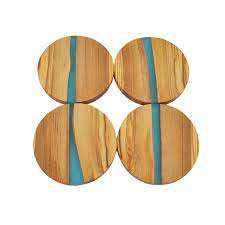 Posavasos de Madera Natural Hechos a Mano, Estilo Europeo, Duraderos, con Logotipo Personalizado y Color Marrón para el Hogar, Restaurante, Regalos para Nuevos Negocios - Product Image 2