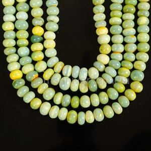 Perroquet naturel vert opale perles de pierres précieuses pour la fabrication de bijoux 8mm opale lisse perles rondelle en gros 16 "bonbons opale pierre en vrac - Product Image 6