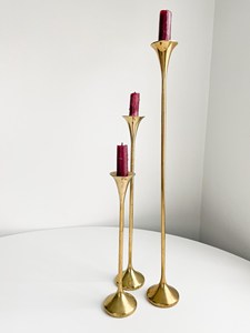 Aluminium <b>Candle</b> Holders Taper Candlestick Set Vintage Style Decorative Metal <b>Candle</b> <b>Stand</b> for Home Decor Wedding Party - Product Image 3