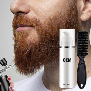 Teinture capillaire liquide en spray pour hommes, enrichie en huile pour barbe et cheveux, bio, sans parabène, en spray, encre aérographe pour barbier, OEM - Product Image 1
