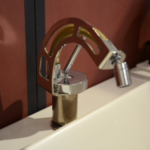 ชุดก๊อกผสมอ่างล้างหน้าและโถปัสสาวะ Ritmonio โครงสร้างทองเหลือง ดีไซน์เรียบง่าย พร้อมก๊อกน้ำแบบยาวพิเศษ ก๊อกน้ำอ่างล้างหน้าคุณภาพสูง - Product Image 5