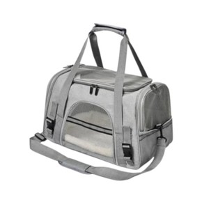 Bolsa de Transporte para Mascotas con Laterales Suaves, Ventana de Malla Gris de Nailon, Cierre de Cremallera, para Gatos de hasta 10 kg - Product Image 1