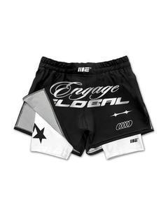 Pantalones Cortos de MMA Engage, Poliéster/Spandex, Corte Regular, Tela Elástica Ligera, Secado Rápido, Cintura Ajustable y Duradera, Transpirables - Product Image 1
