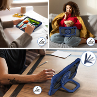 Funda Resistente de Silicona con Soporte Giratorio para Tablet Xiaomi Redmi Pad Pro 12.1 Pulgadas POCO Pad 12.1 Pulgadas 2024