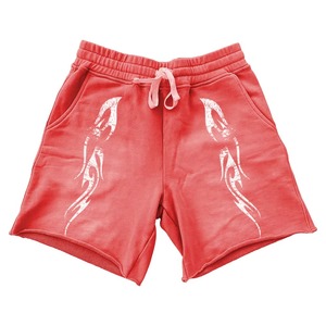 Pantalones cortos de gimnasio con lavado ácido Vintage para hombre, pantalones cortos personalizados de algodón 100% para hombre con cordón y diseño impreso DTG de llama - Product Image 6