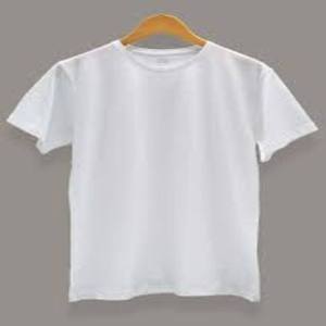 เสื้อยืดพอดีตัวสำหรับผู้ชายคอกลมแขนสั้น100% ผ้าคอตตอนออร์แกนิคทรงสลิมฟิต - Product Image 1