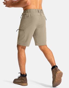 Personalizado al por mayor sólido Cargo Shorts bolsillo secado rápido ligero elástico poliéster alta calidad hombres al aire libre pesca Golf senderismo - Product Image 3