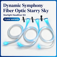 Kit de Iluminación Interior Ambiental de Fibra Óptica Dinámica Symphony de 0.5mm, Garantía de 3 Años, Versión Universal, 12V