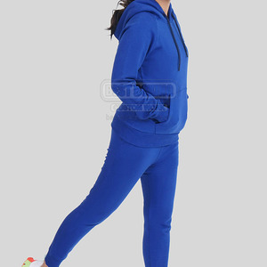 Mode tendance porter nouveau look femmes survêtements à manches longues 100% coton fait femmes survêtements - Product Image 5