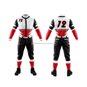 Nuevo uniforme de béisbol de la mejor calidad de poliéster 100% con logotipo privado uniformes de equipo de béisbol para hombres uniformes impresos sublimados - Product Image 3