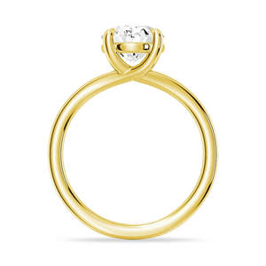 Lab Grown Diamond Solitaire <b>Ring</b> 14K Gold with Oval Cut Elegant and Luxurious - Product Image 4