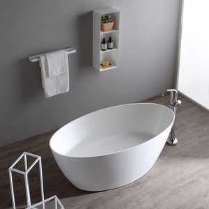 Baignoire moderne en résine de marbre Palma, design élégant pour salles de bain - Product Image 1
