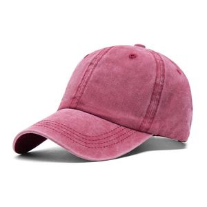 Vente en gros de casquette de baseball couleur unie non structurée personnalisée - Product Image 2