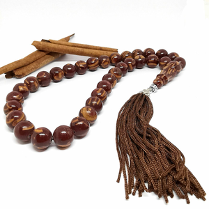Cadeau du Ramadan : Tasbih religieux 10 mm, 33 perles rondes en bois, perles de prière musulmanes de qualité supérieure, perles de Namaz pour le Zikr - Product Image 2
