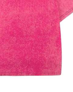Camiseta Unisex Extra Grande de Algodón Lavado Rosa Intenso, Estilo Vintage, Hombros Caídos, Ropa de Calle, Informal de Verano, Camiseta Unisex - Product Image 5
