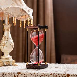 Elegante Reloj de Arena Moderno de Madera, Decorativo, Ecológico, Hecho a Mano, para Hogar, Oficina, Escritorio, Adorno de Interior - Product Image 2