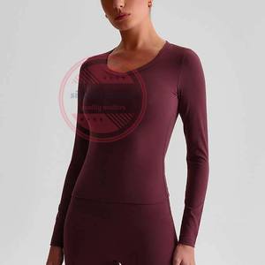 T-shirts respirants à manches longues col rond sous-vêtements ajustés - Product Image 4