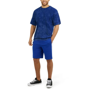 Suministro directo de fábrica, Camiseta con estampado de lavado ácido de gran tamaño para hombre, el mejor diseño, camiseta de secado rápido con cuello redondo y longitud larga para hombre - Product Image 6