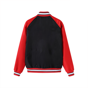 Blouson Bomber Noir de l'État de l'Illinois, Premium, Personnalisé, Brodé, Imperméable, Coupe-Vent, Fermeture Éclair Réversible sur le Devant - Product Image 2