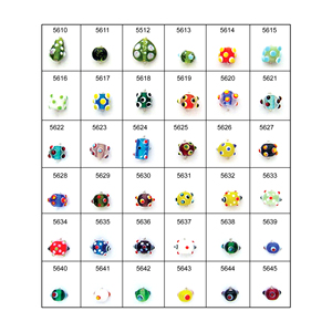 ลูกปัดแก้วตกแต่งลายจุดทำด้วยมือของใหม่สุดพิเศษสำหรับทำเครื่องประดับลูกปัดแก้วลายจุดคุณภาพสูงสำหรับทำสร้อยข้อมือ - Product Image 1